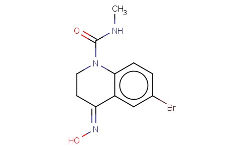 1(2H)-QUINOLINECARBOXAMIDE, 6-BROMO-3,4-DIHYDRO-4-(HYDROXYIMINO)-N-MET HYL-